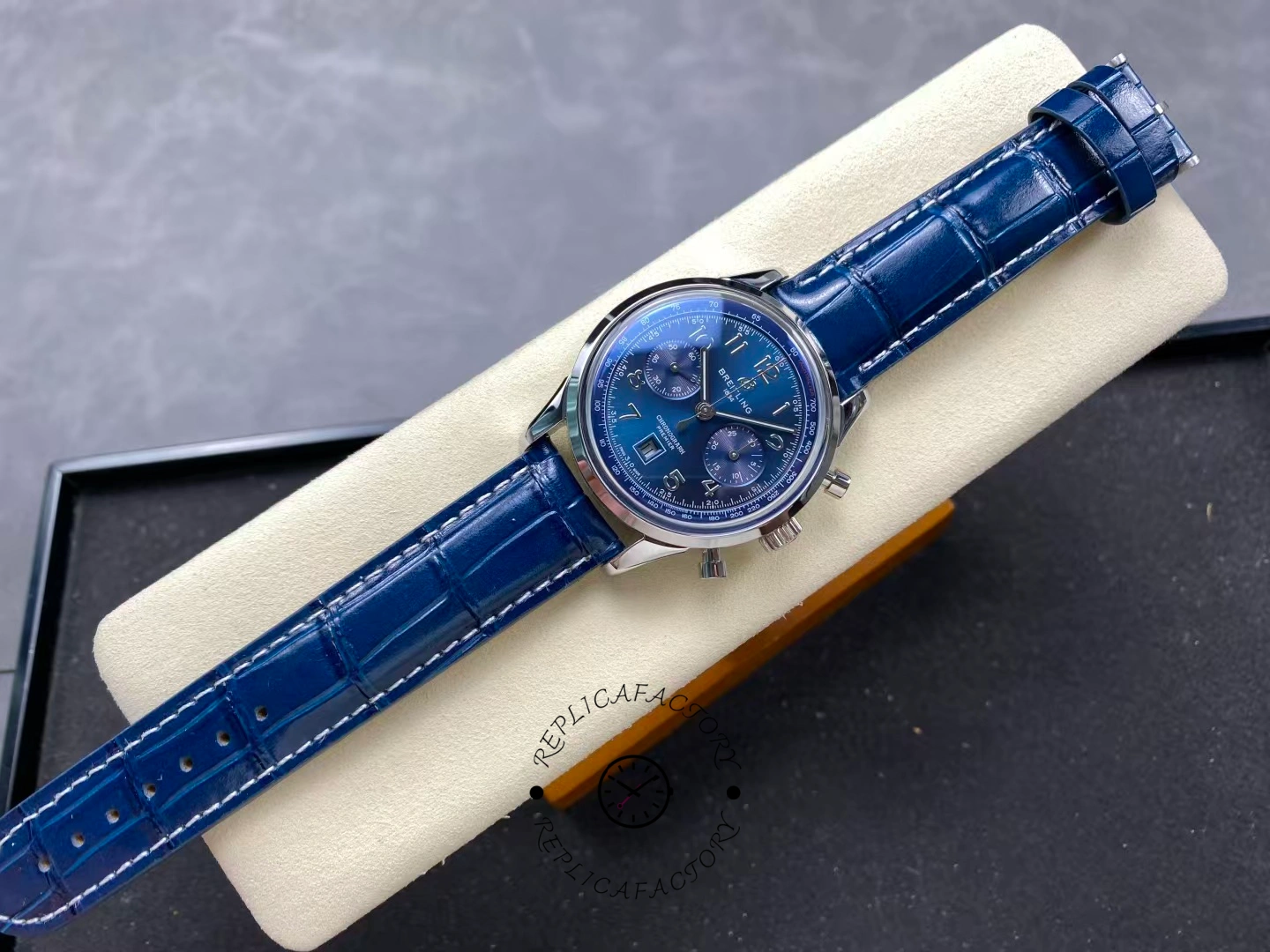 Breitling Premier B01 Chronograph Blue Dial AB0145171C1P2 Replica