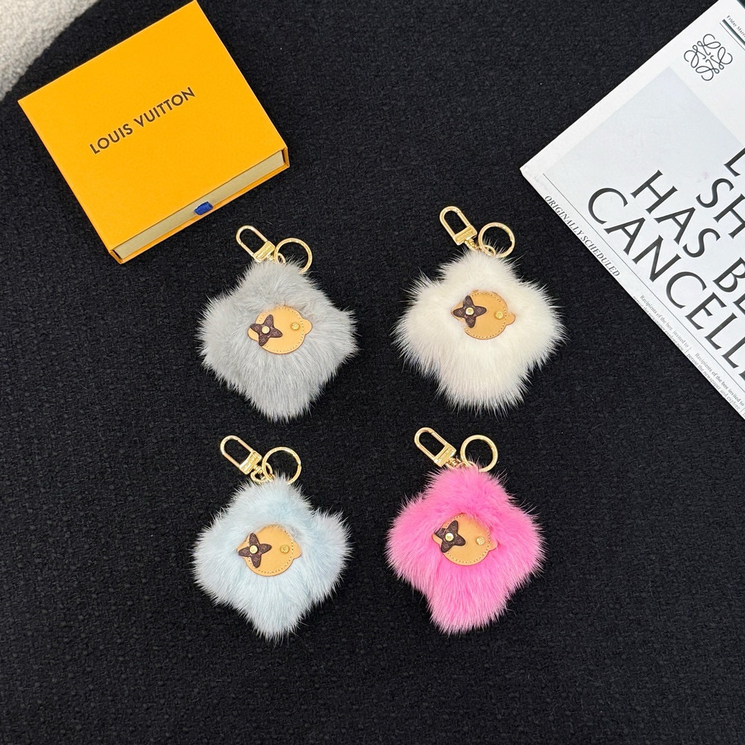 LV Vivienne Shearling Bag Charm