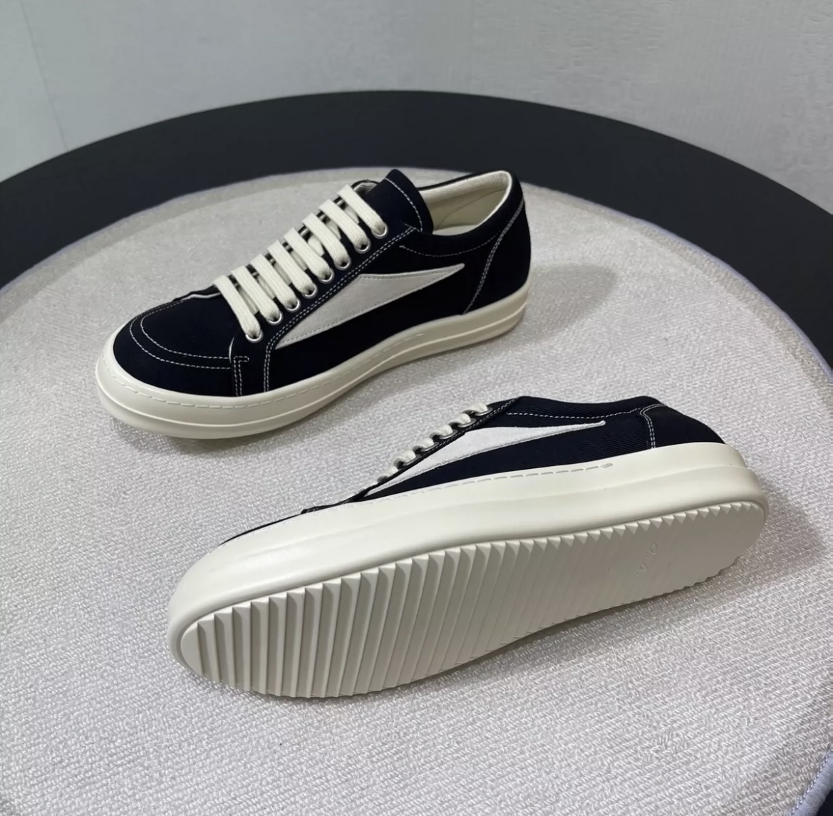 Rick Owens canvas shoes Black