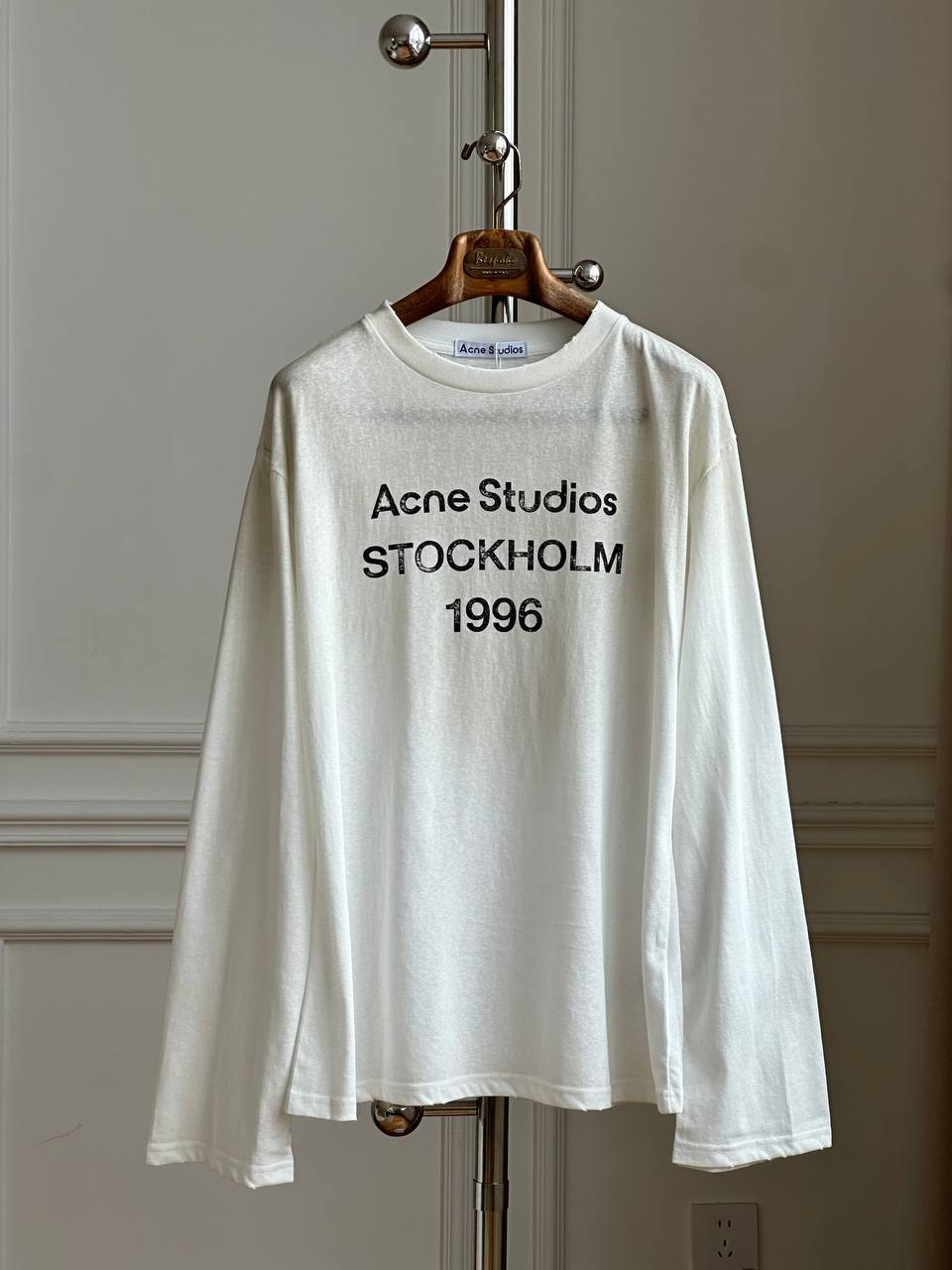 Acne Studios Stockholm 1996 Printed Long-Sleeve T-Shirt