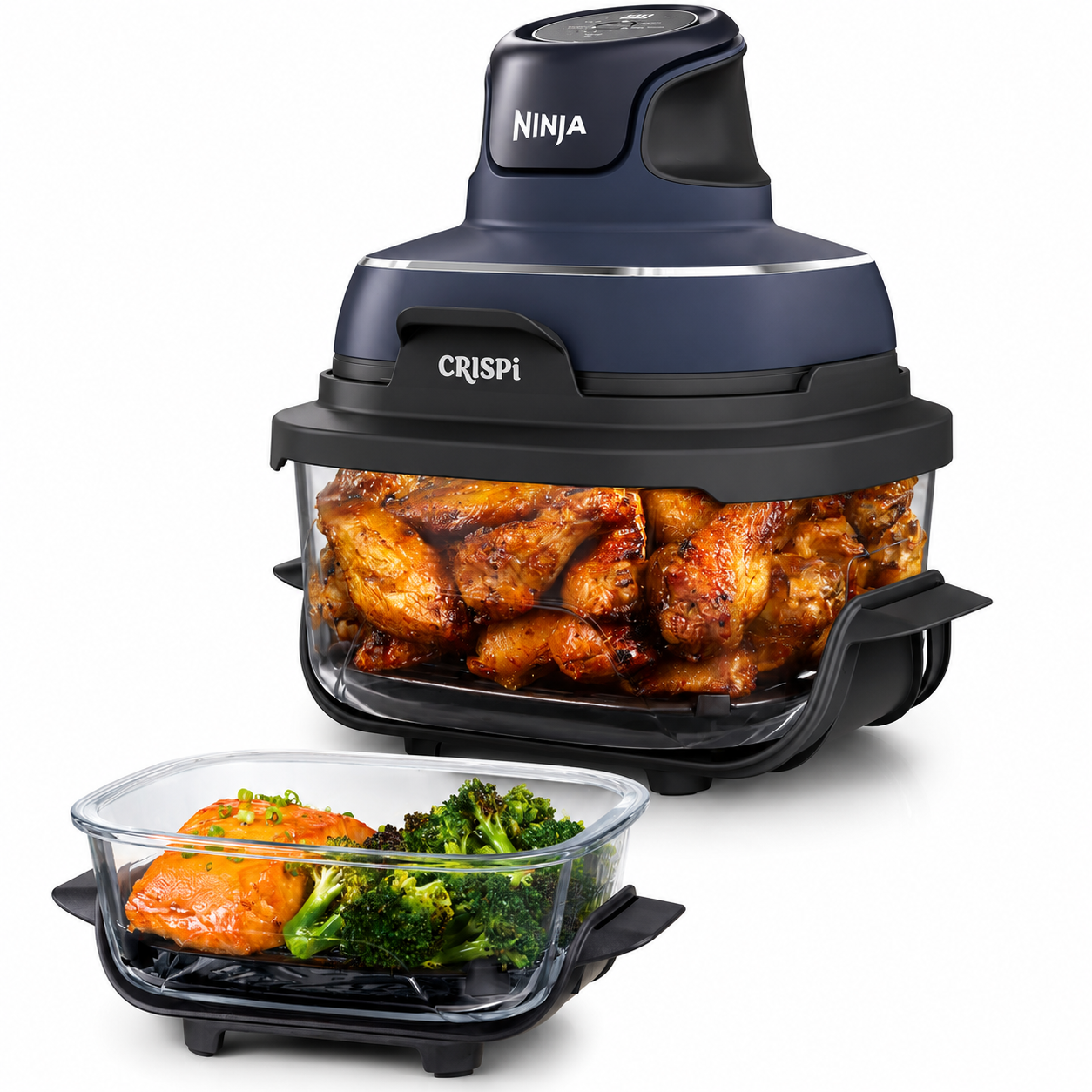 Ninja CRISPi Air Fryer Design Compact 4 in 1 Bowls 3.8 or 1.4L FN101EUST