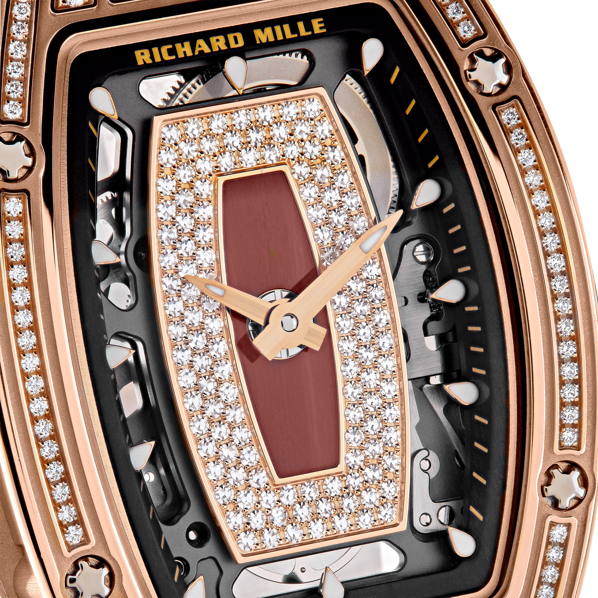 Richard Mille Ladies' Rose Gold Diamond Set RM07-01【1:1 Replica】