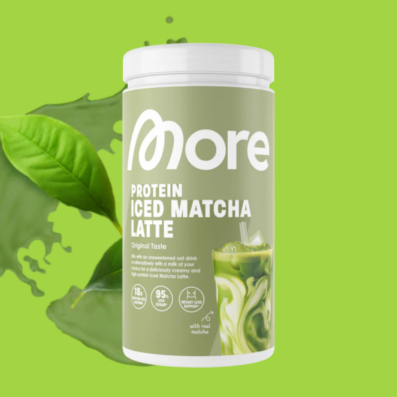 More Protein Iced Matcha Latte