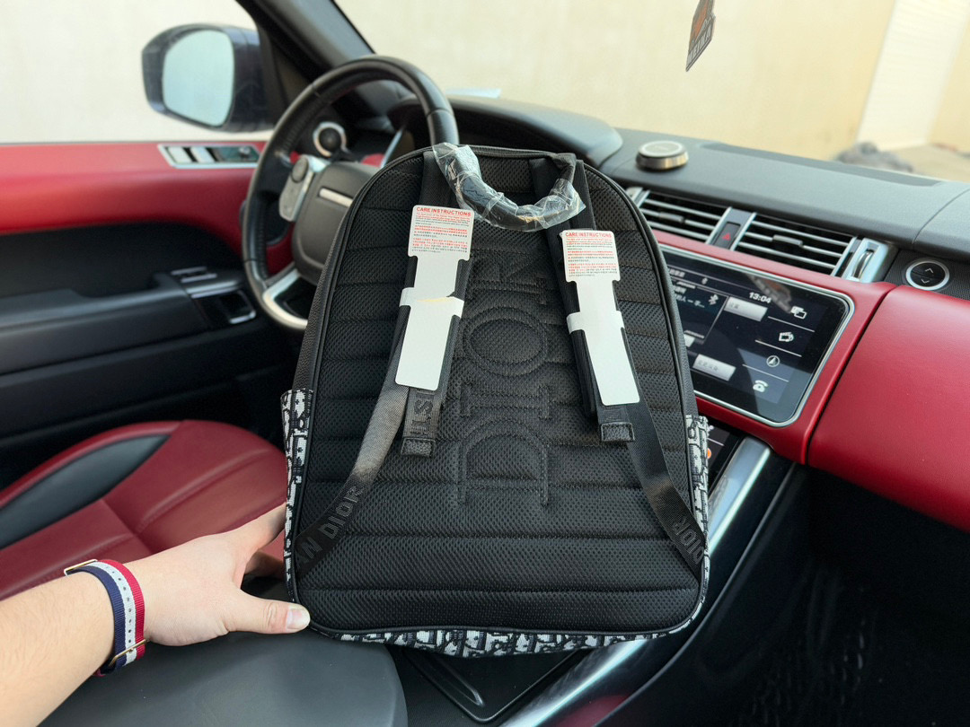 Dior Saddle Oblique Full Logo Backpack