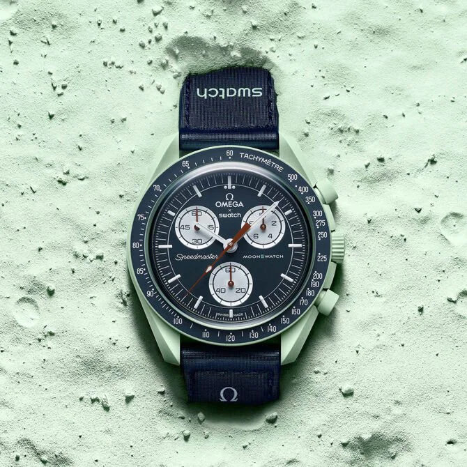 Swatch X Omega Bioceramic Moonswatch Mission To Earth SO33G100