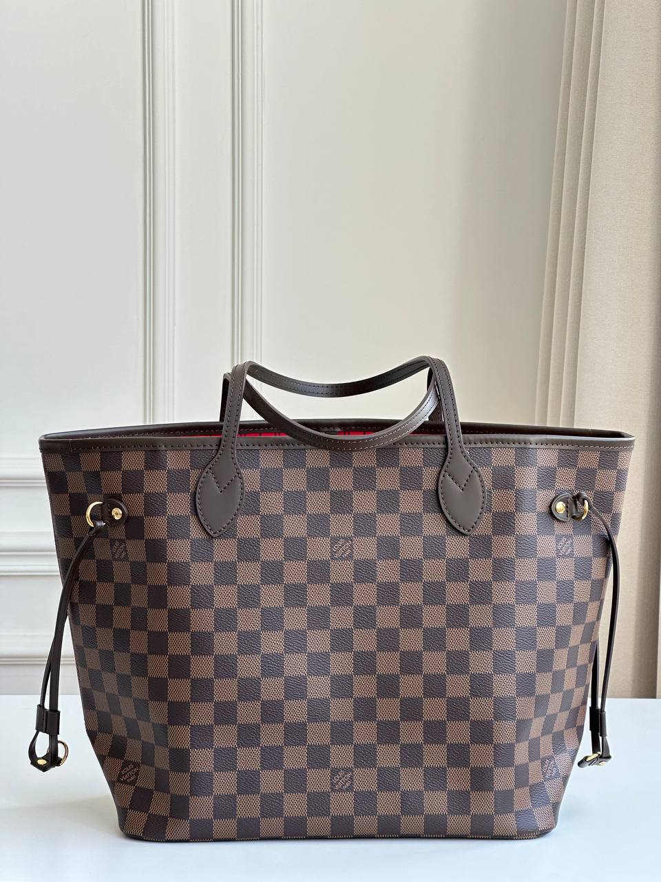 Louis Vuitton Neverfull MM Damier Ebene Tote Bag