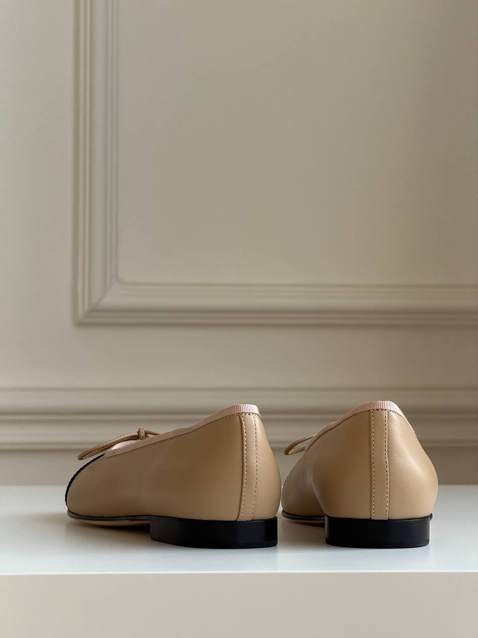 CHANEL Classic Two-Tone Ballet Flats