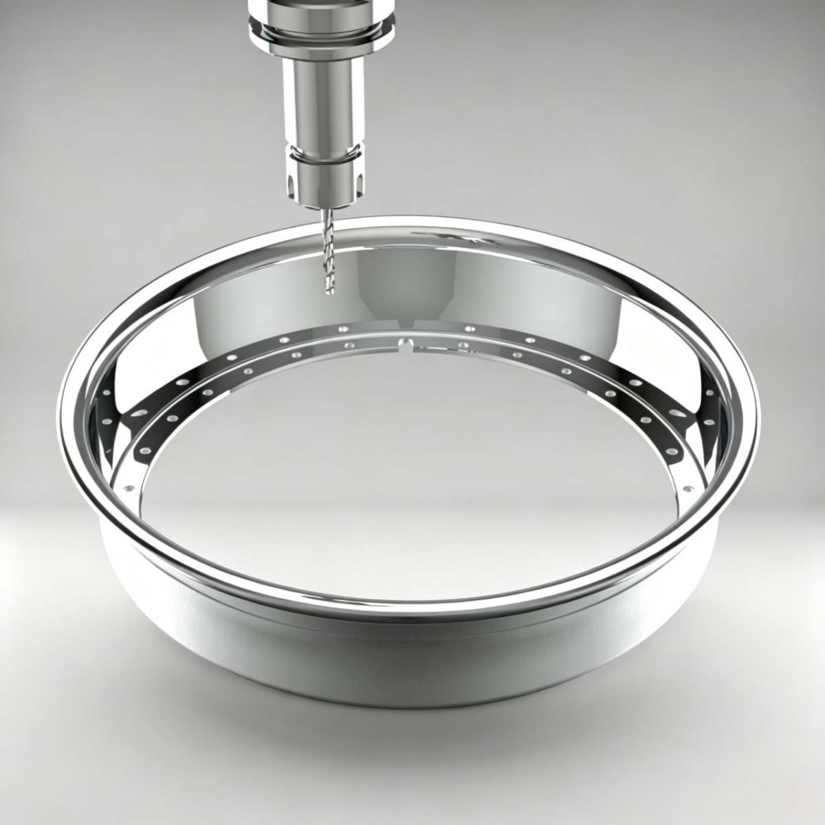 Custom 30 Inch Reverse Outer lip Rolled Flange