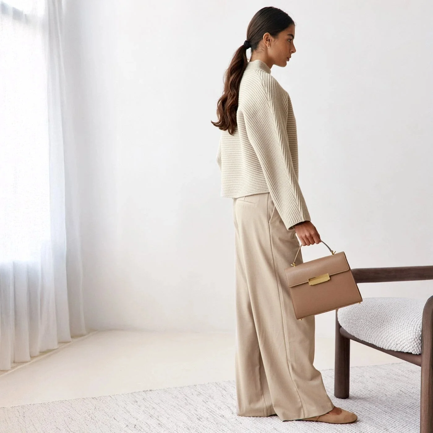 Capucine - Cuir Box Taupe