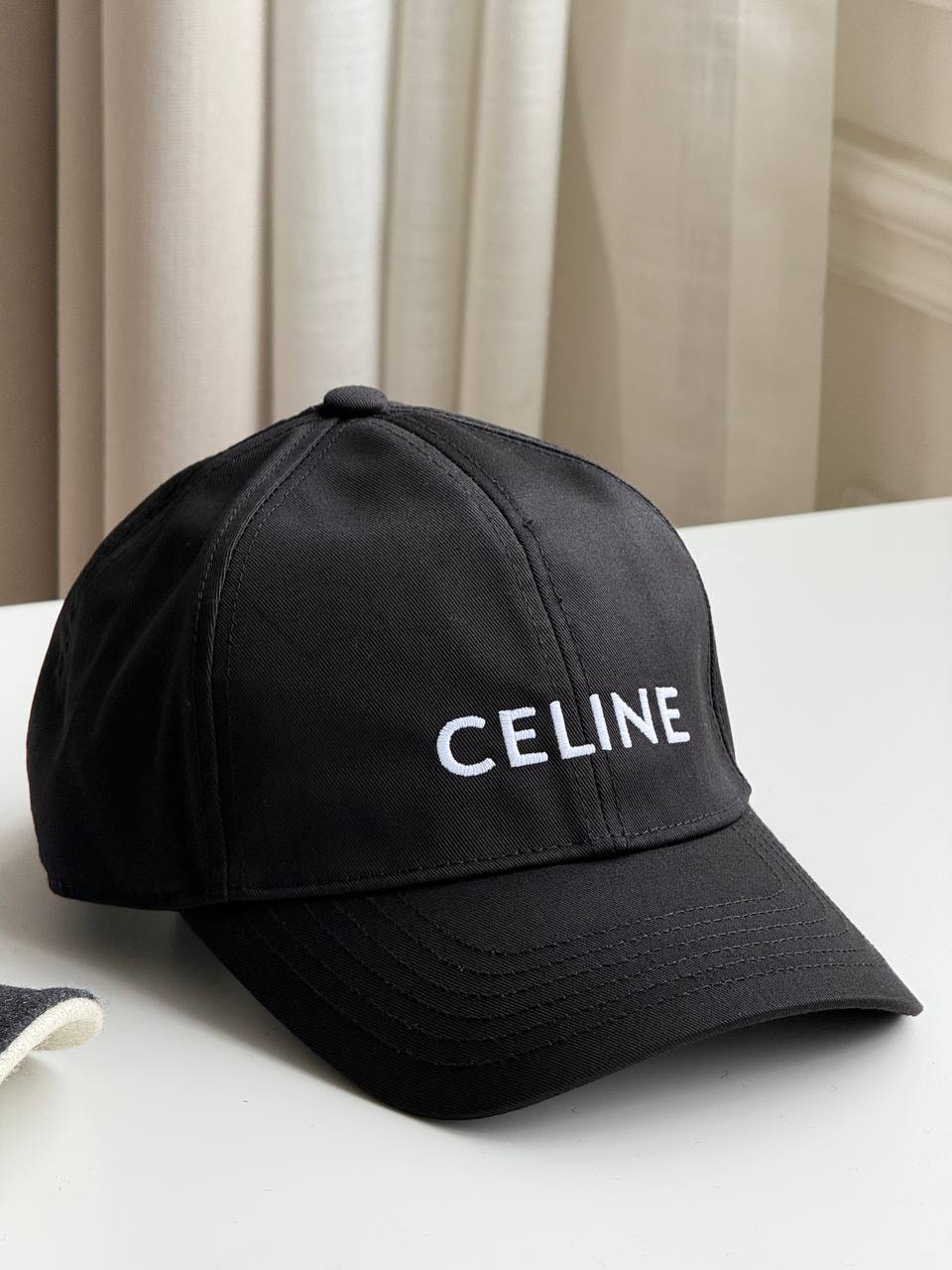 CELINE Logo Embroidered Baseball Cap