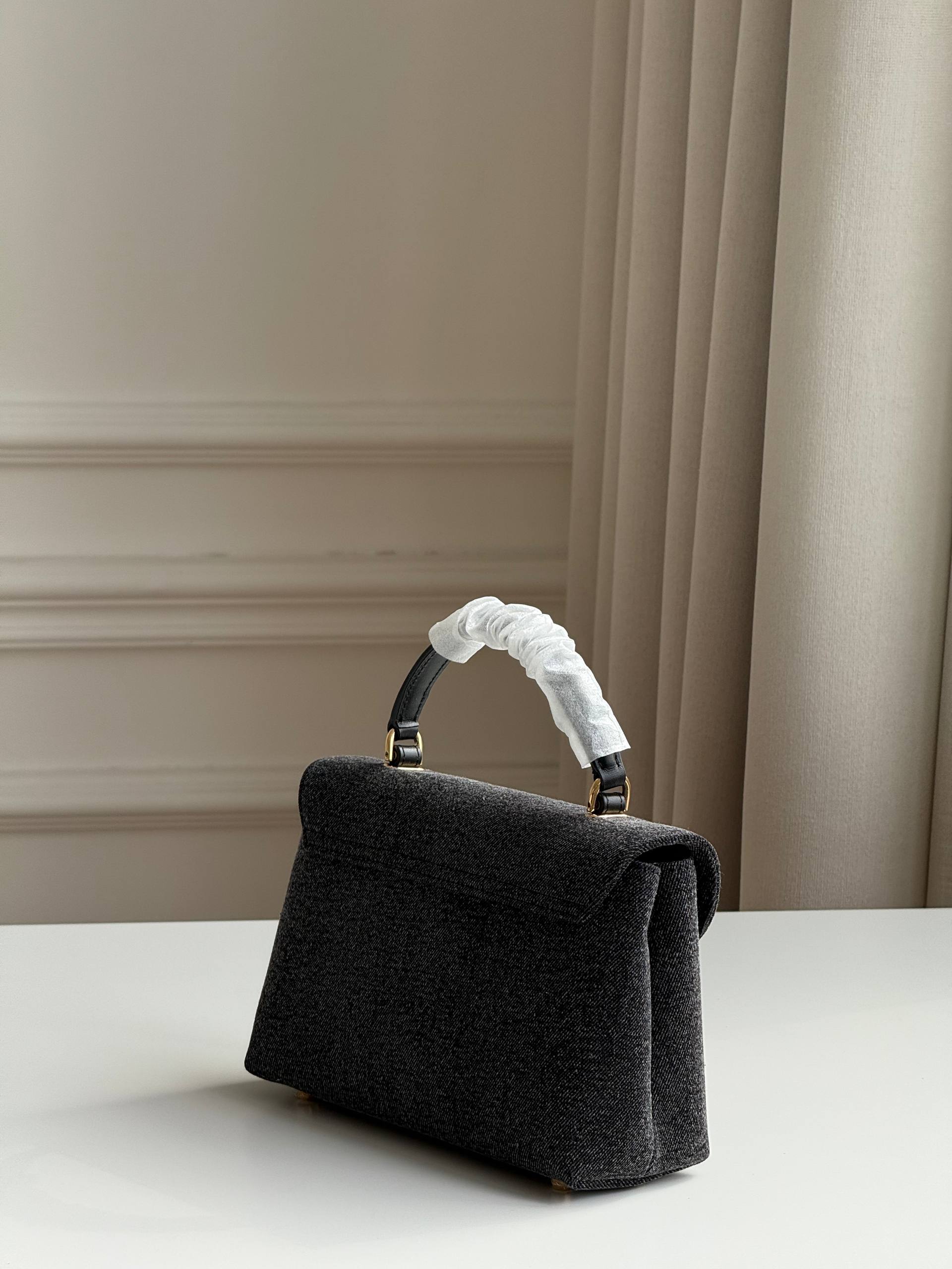 CELINE TEEN NINO BAG IN DENIM  TRIOMPHE HARDWARE