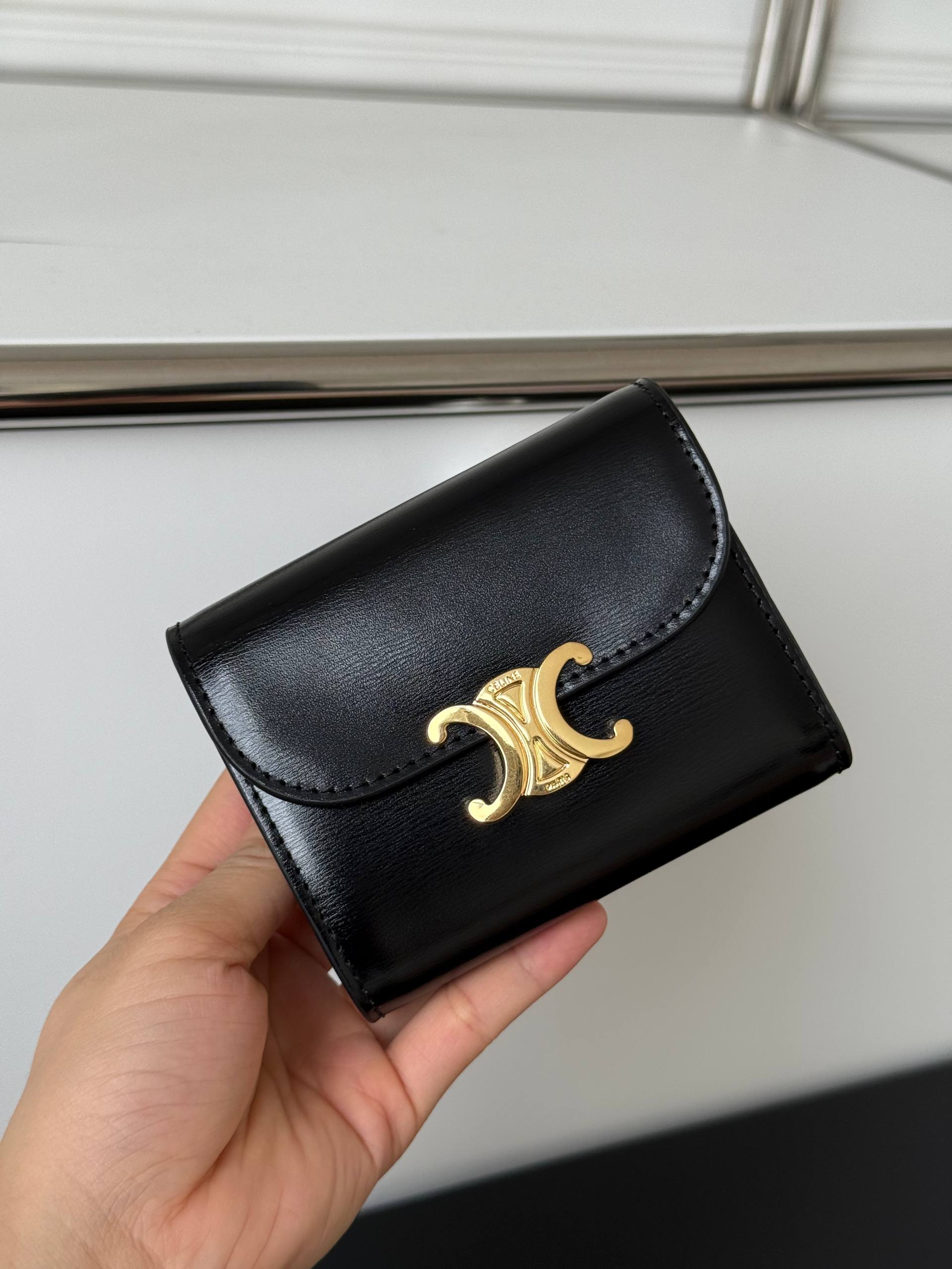 Celine Triomphe Compact Wallet