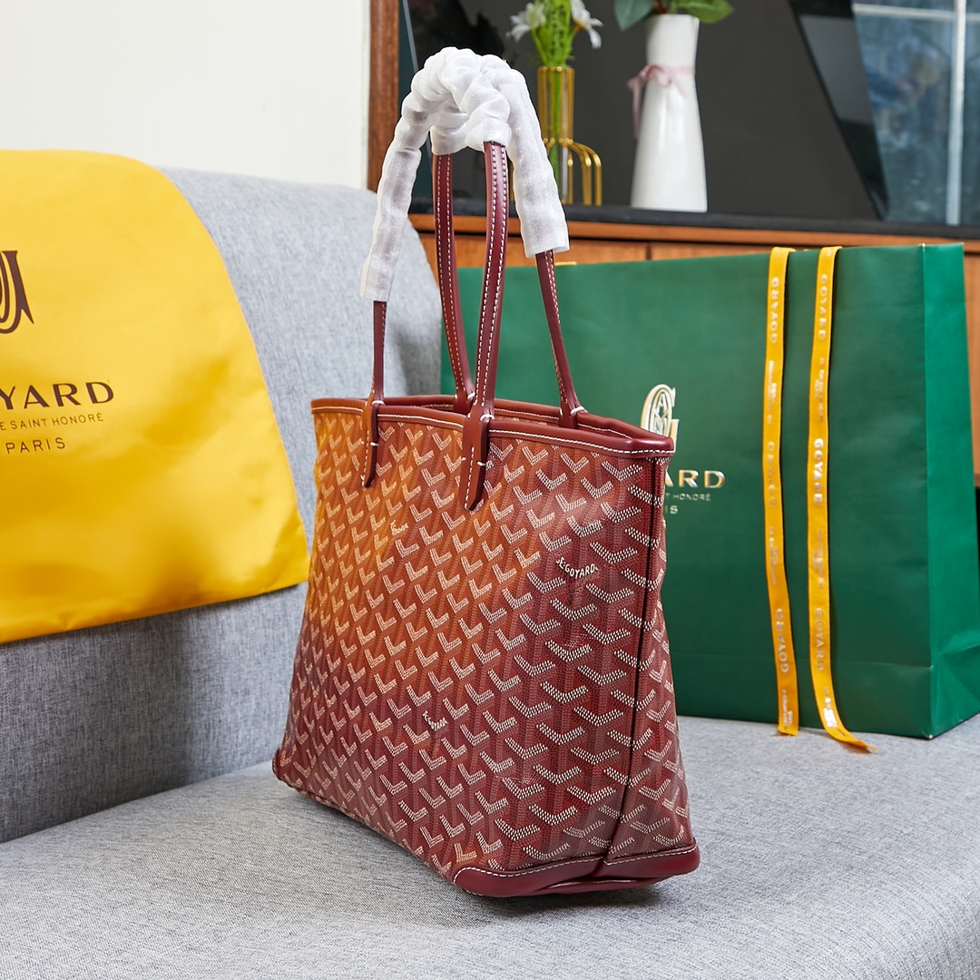 Goyard artois bag burgundy