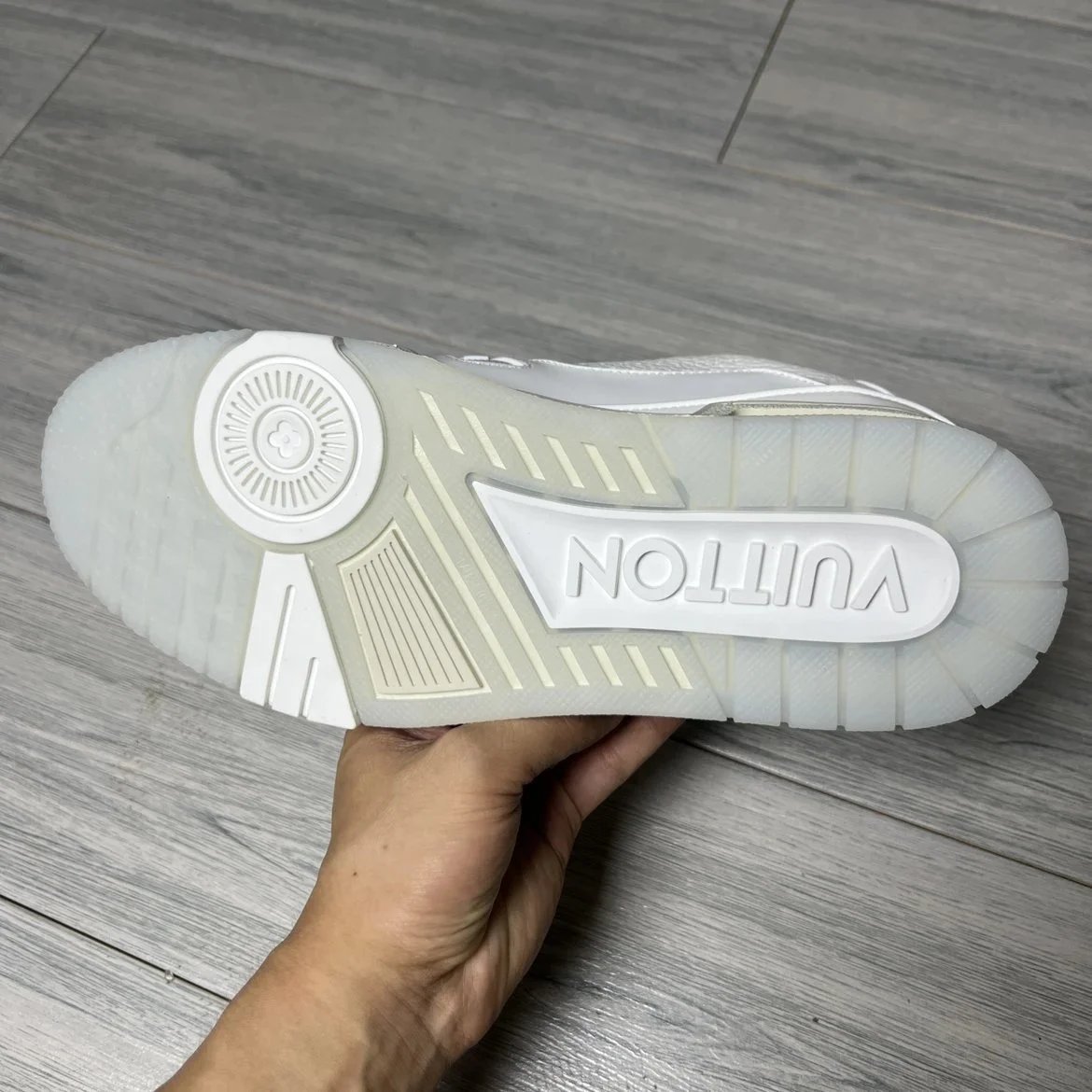 LV Full Letters Logo Trainer Shoes White