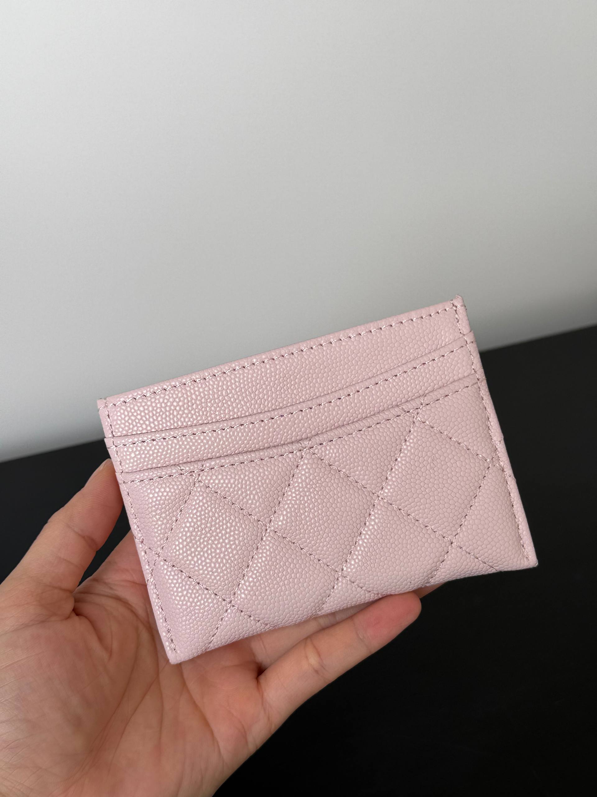 Chanel Classic Quilted Caviar Leather Card Holder