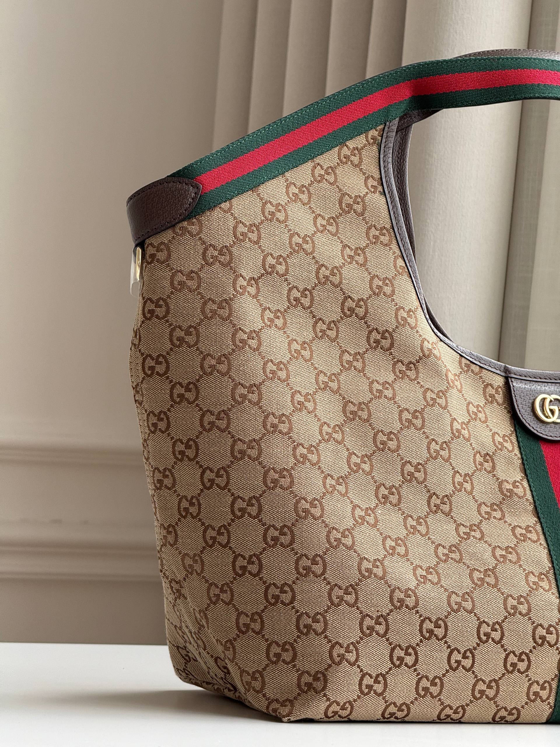 Gucci Ophidia GG Supreme Canvas Tote Bag