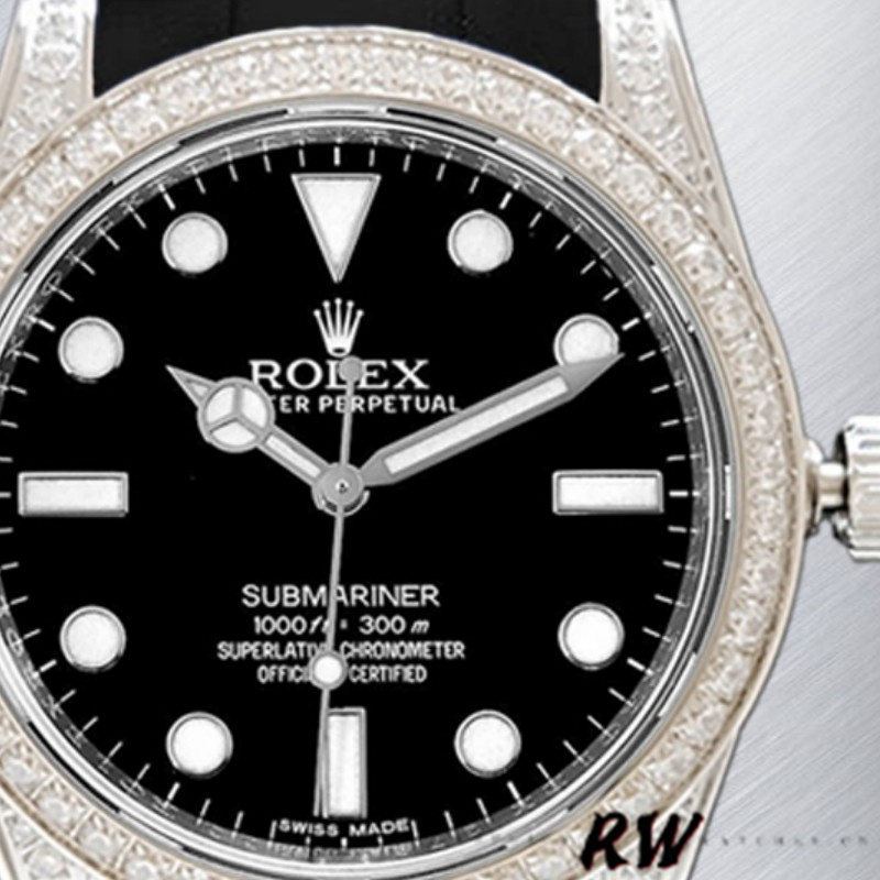 Rolex Submariner 116610 Black Dial Rubber strap 40mm Mens Replica Watch