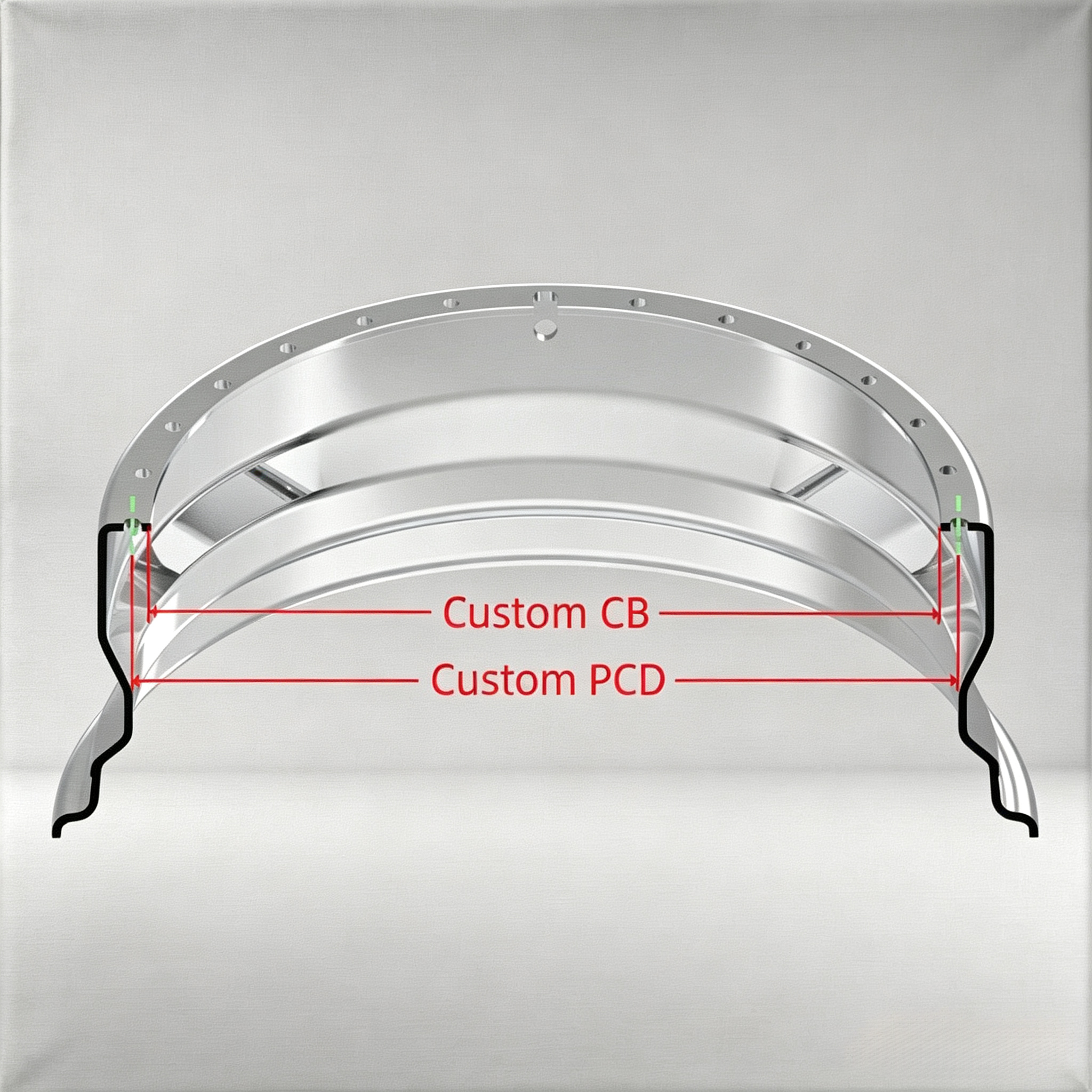 Custom 26 Inch Reverse Inner Barrel Rolled Flange