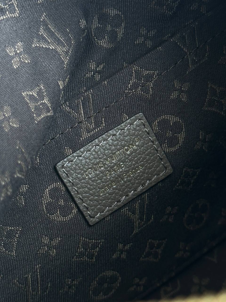 Louis Vuitton Grey Green Grained Leather Monogram Trim Soft Speedy Shoulder & Crossbody Bag