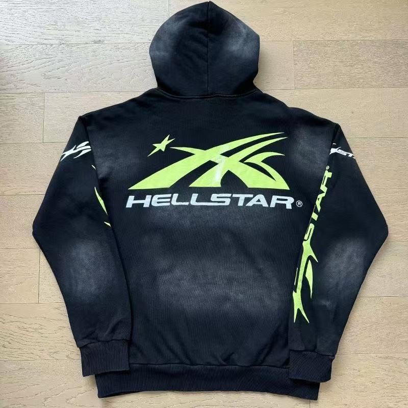 hellstar running people hoodie