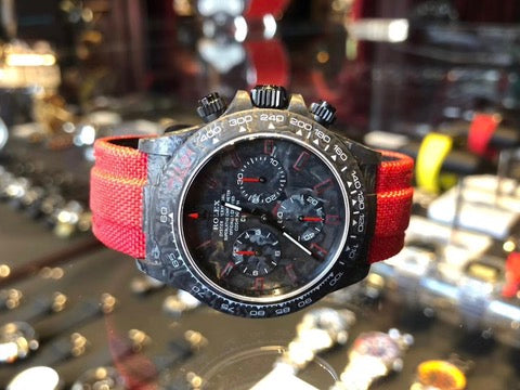 NTPT Carbon Rolex DiW Daytona RED EDITION UNIQUE Piece【1:1 Replica】
