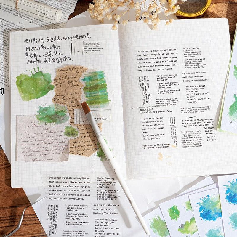 1177 PET Sticker Pack Watercolour Romance Collection