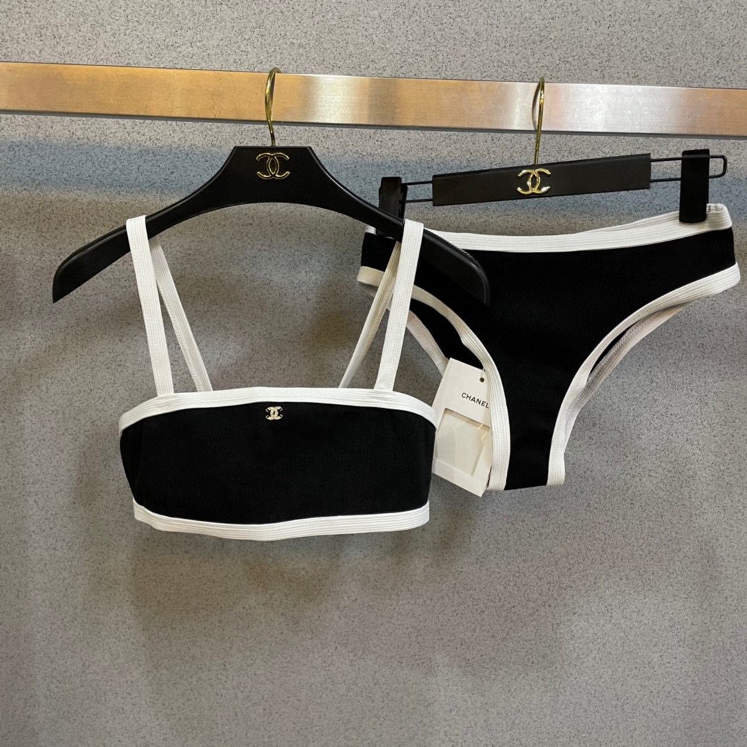 Chanel Two-Piece Swimsuit Swimwear