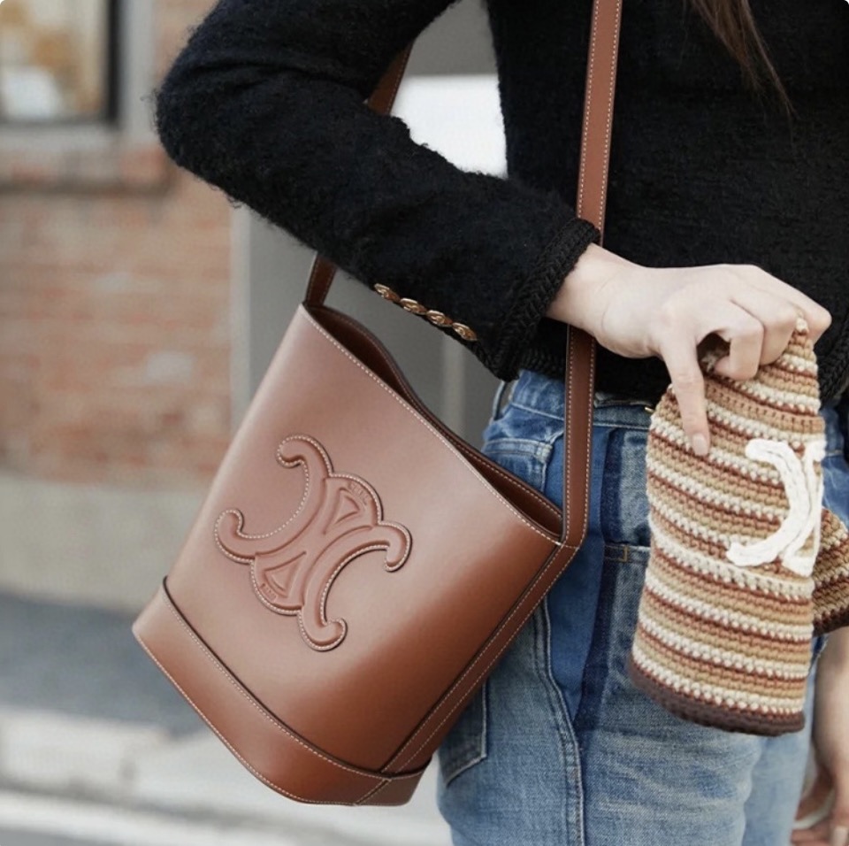 Celine Cuir Triomphe Shoulder Bag