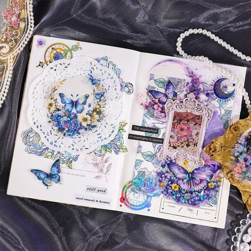 1018 Special oil PET sticker packs Xiangfu Flower Moon Series