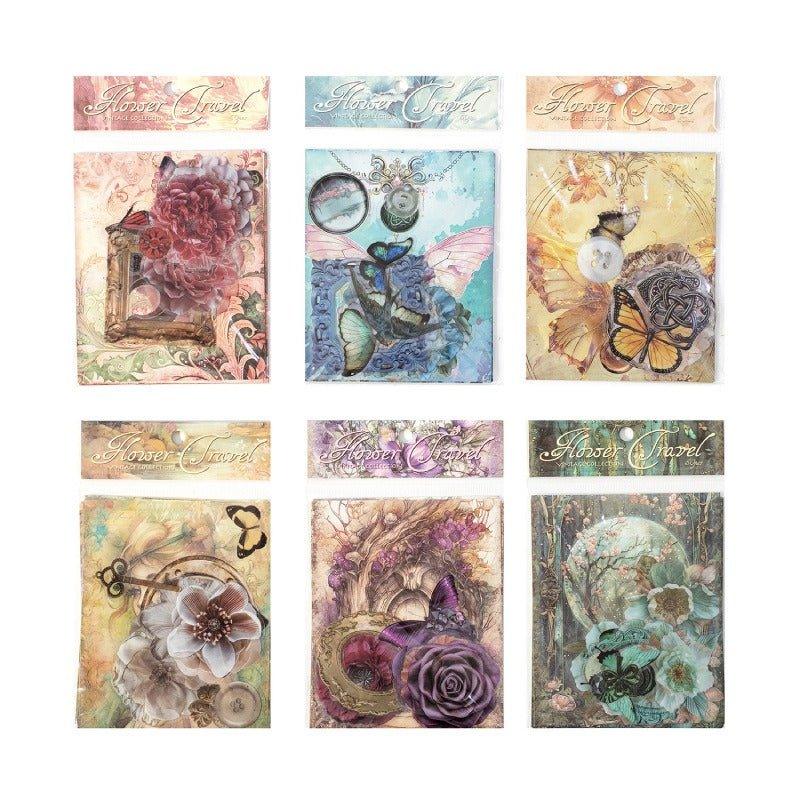 2125 Material paper Flower's Wonderful Journey Series