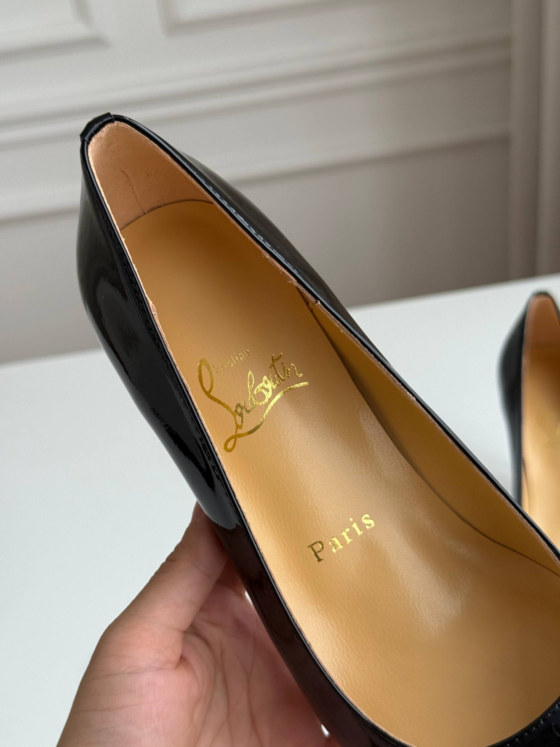 Christian Louboutin Pigalle Follies Patent Leather Red Sole Pumps