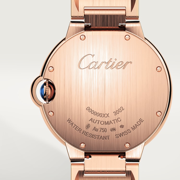 Ballon Bleu de Cartier watch, 36 mm, mechanical movement with automatic winding. Rose gold【1:1 Replica】