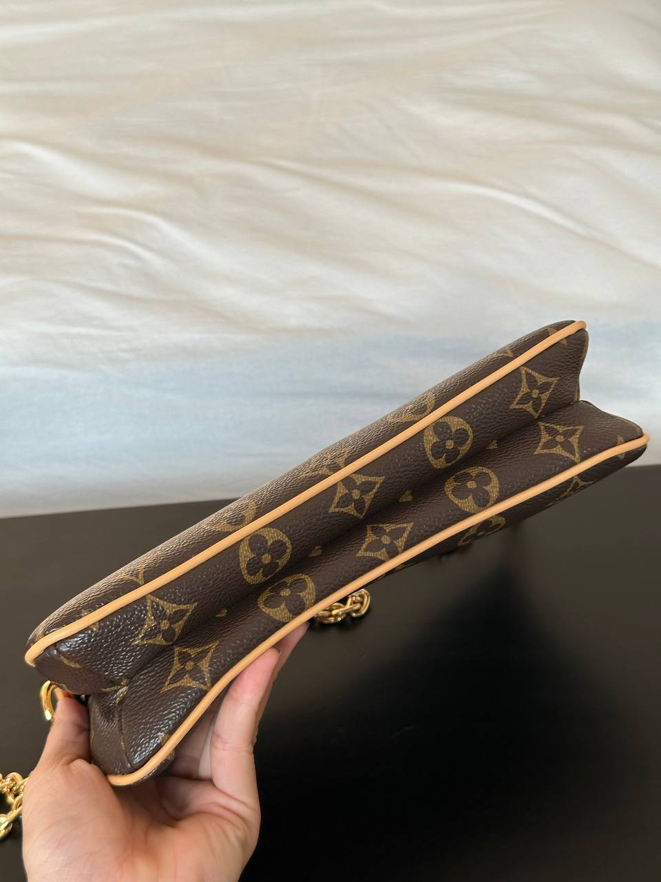 Louis Vuitton Monogram Canvas Chain Shoulder Mini Bag