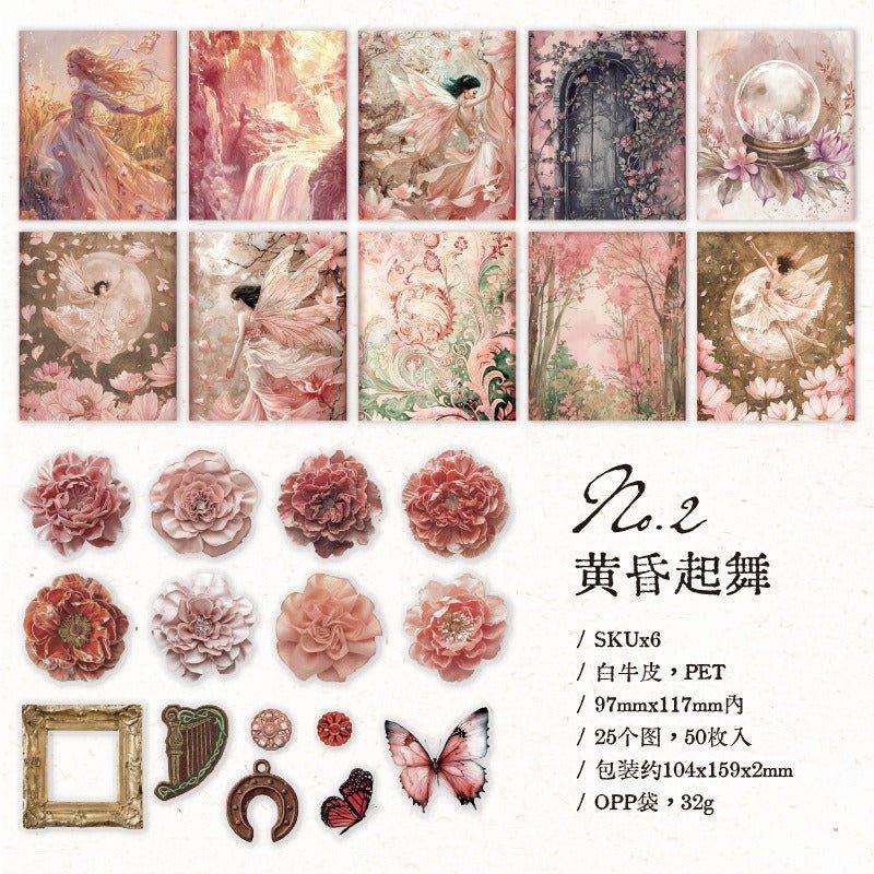 2125 Material paper Flower's Wonderful Journey Series