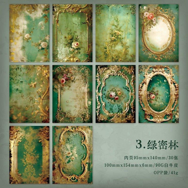 2178 Material Paper Rococo Palace Wall Series