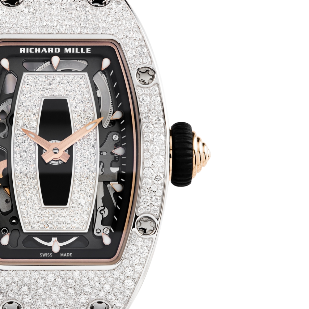 Richard Mille Ladies' White Gold Snow Diamond Set RM 07-01【1:1 Replica】