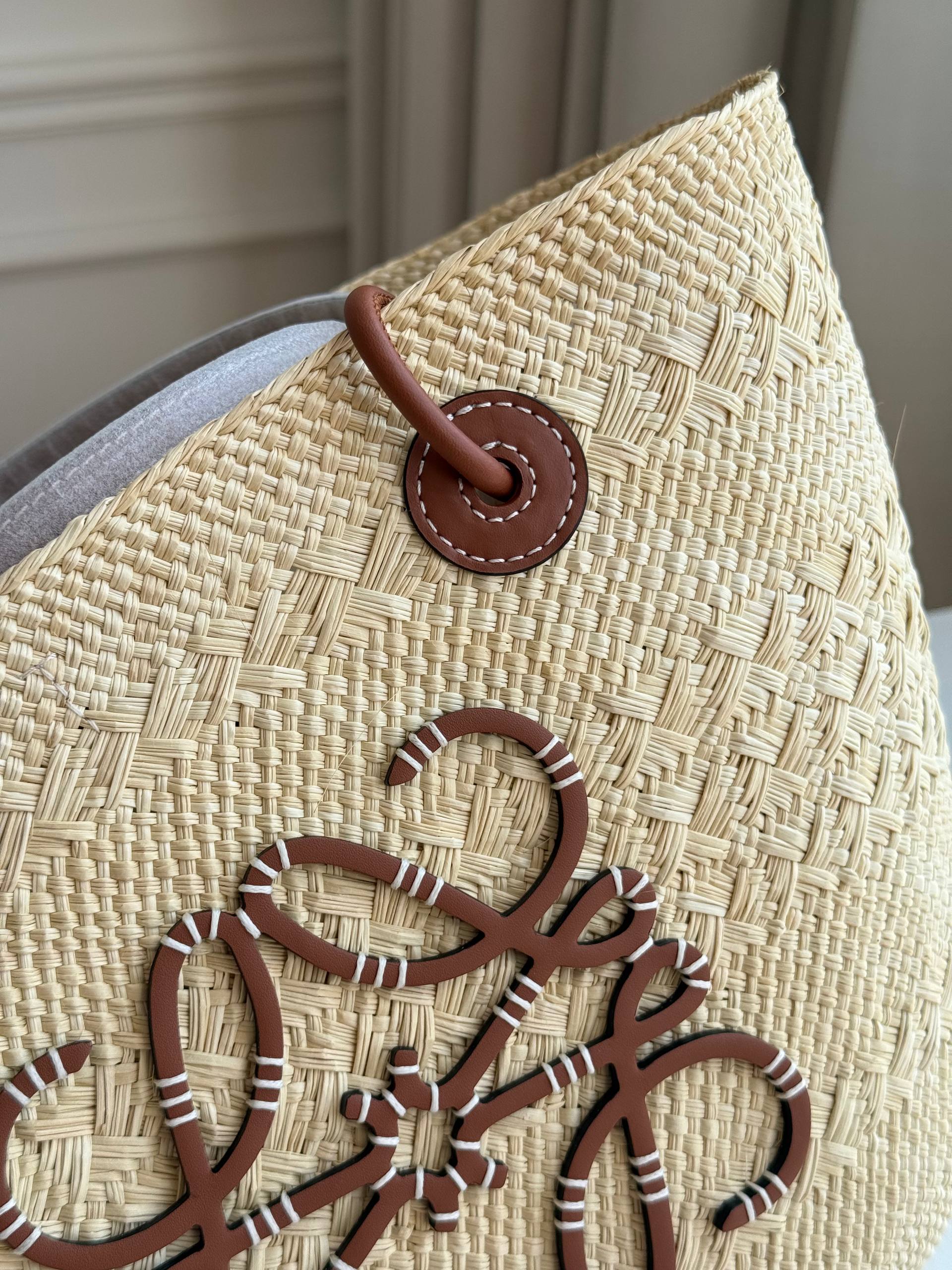 LOEWE Paula's Ibiza Anagram Raffia Basket Bag
