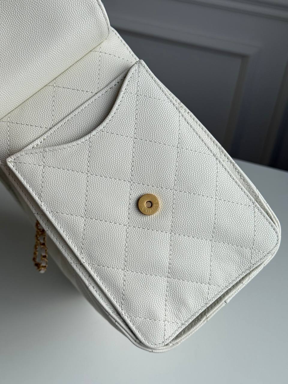 Chanel 25 Caviar Quilted Drawstring Bucket Bag