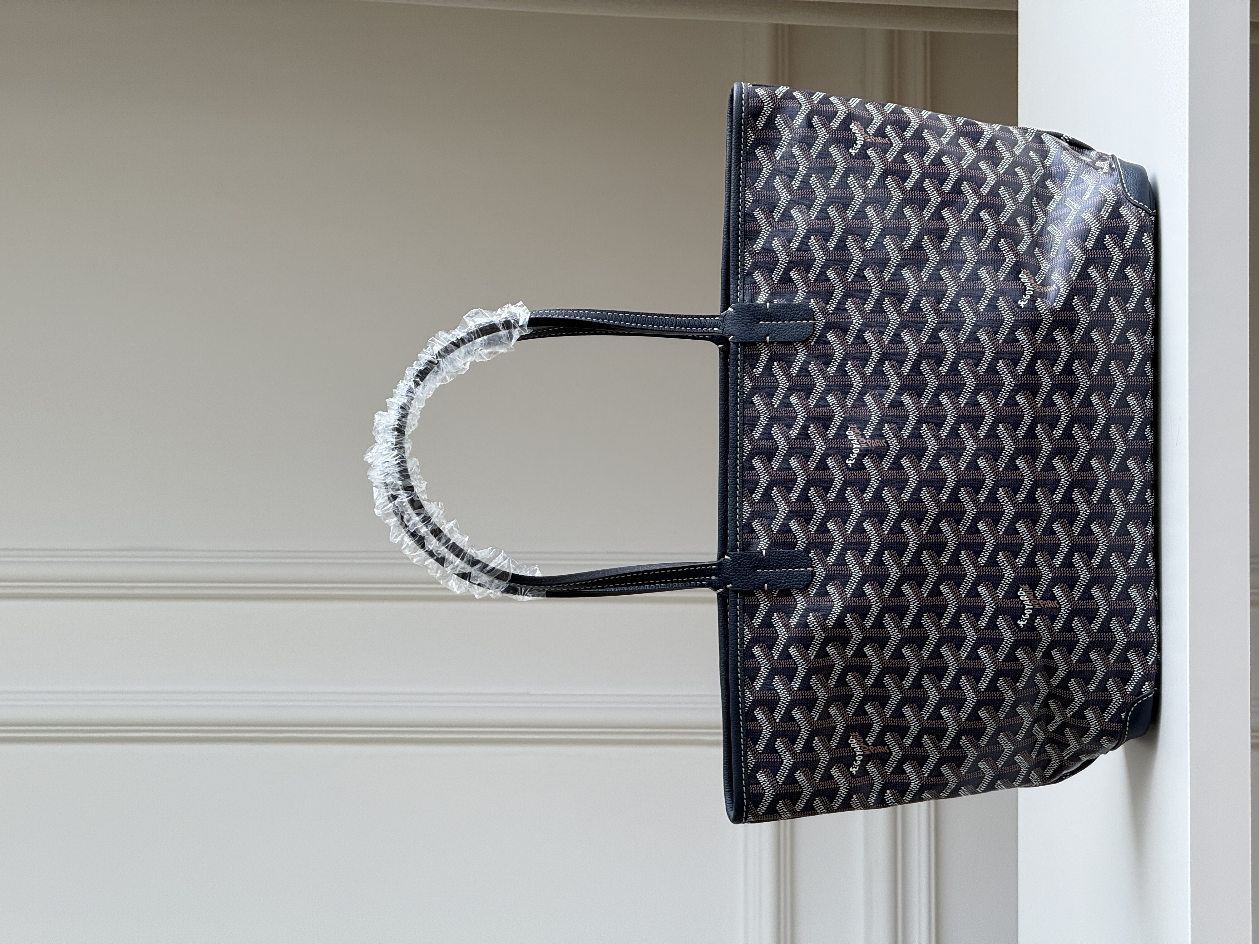 Goyard Saint Louis Navy Tote Bag