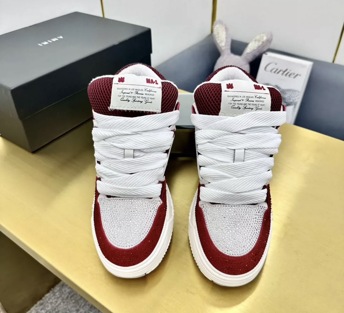 AMIRI Diamond Bread Shoes White &  Red
