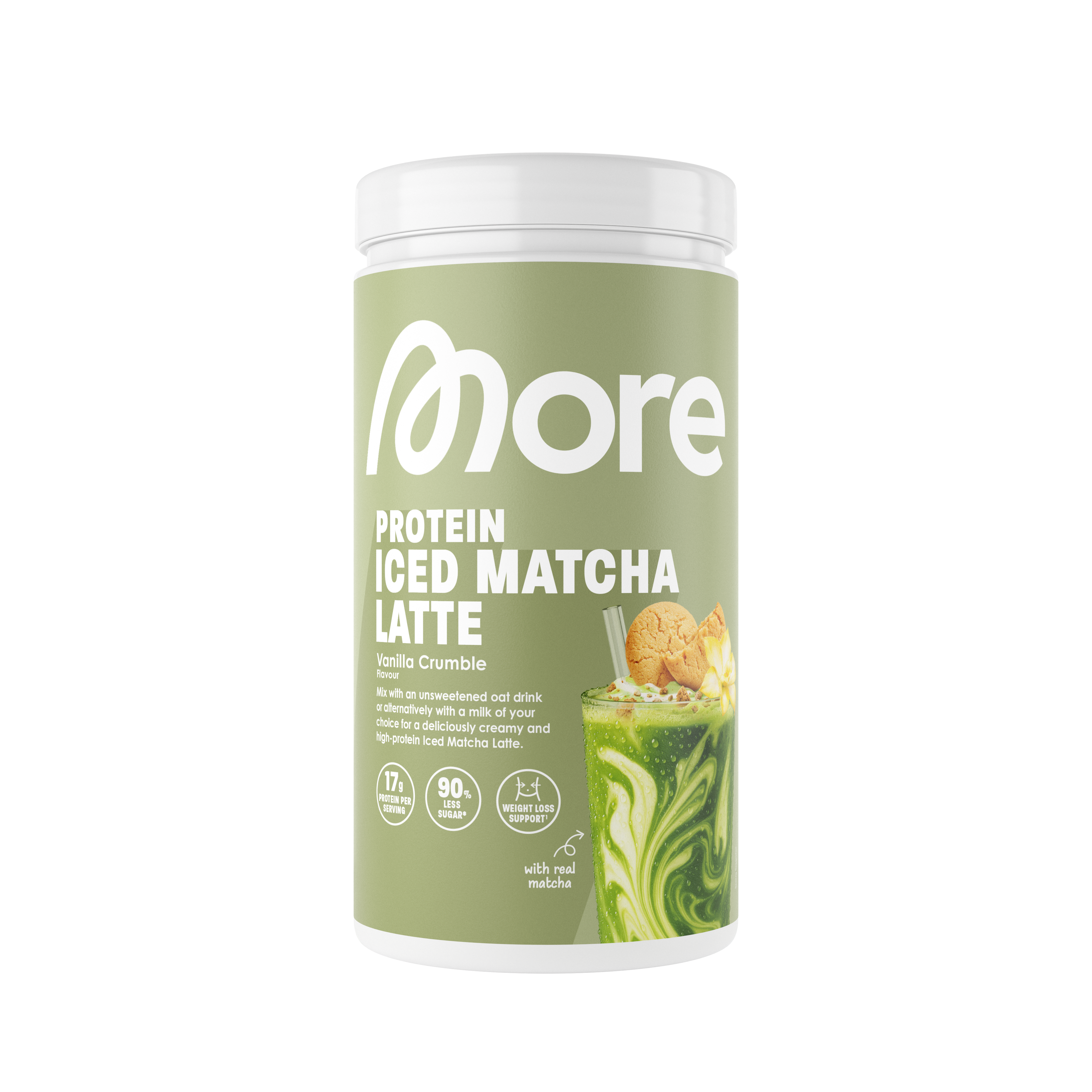 More Protein Iced Matcha Latte