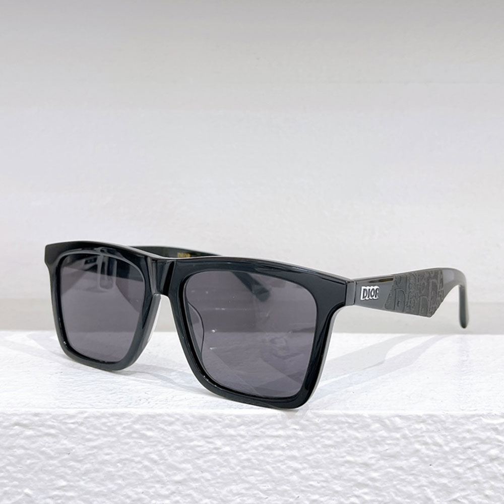 Dior Logo Leg Plate Frame sunglasses Top quality