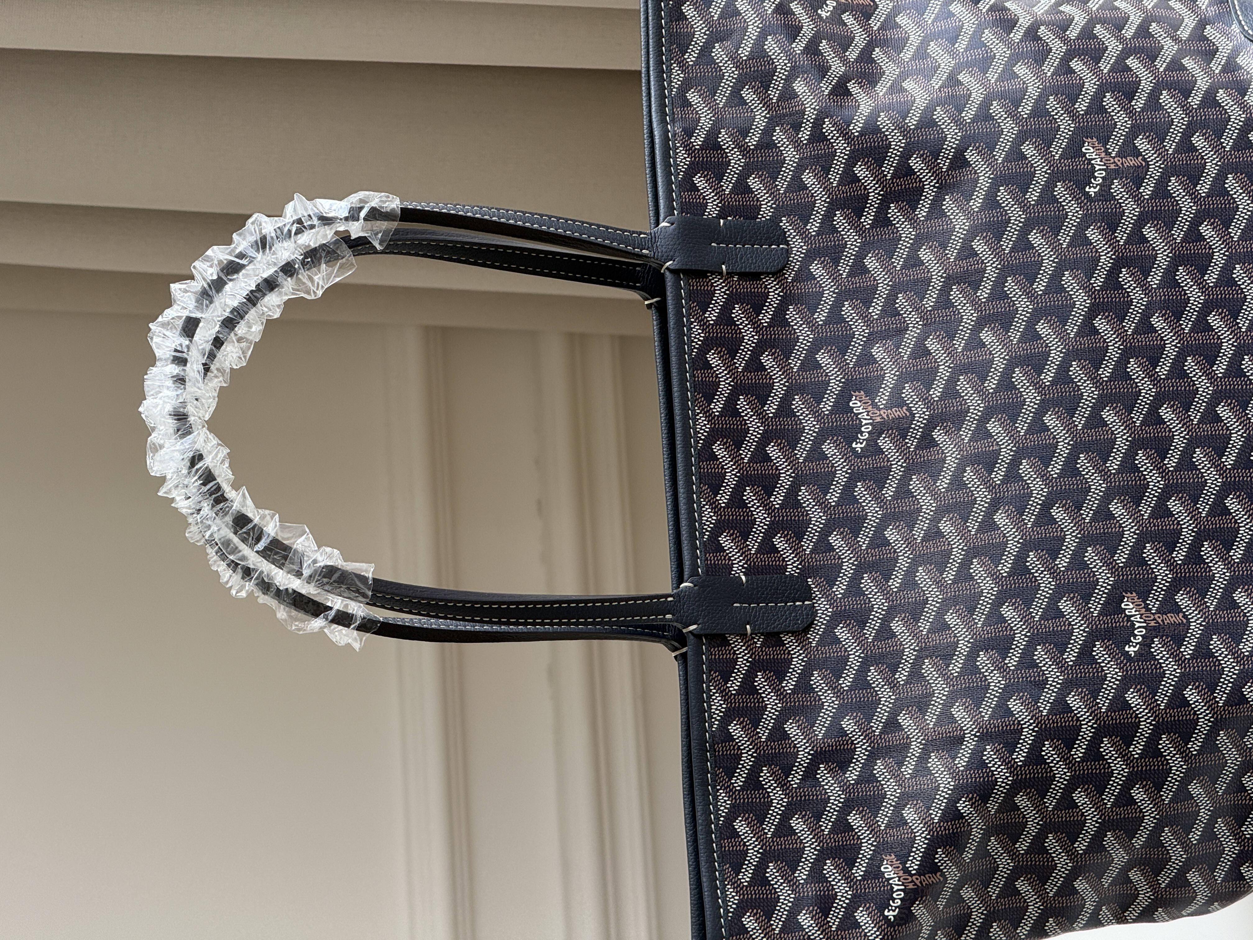 Goyard Saint Louis Navy Tote Bag