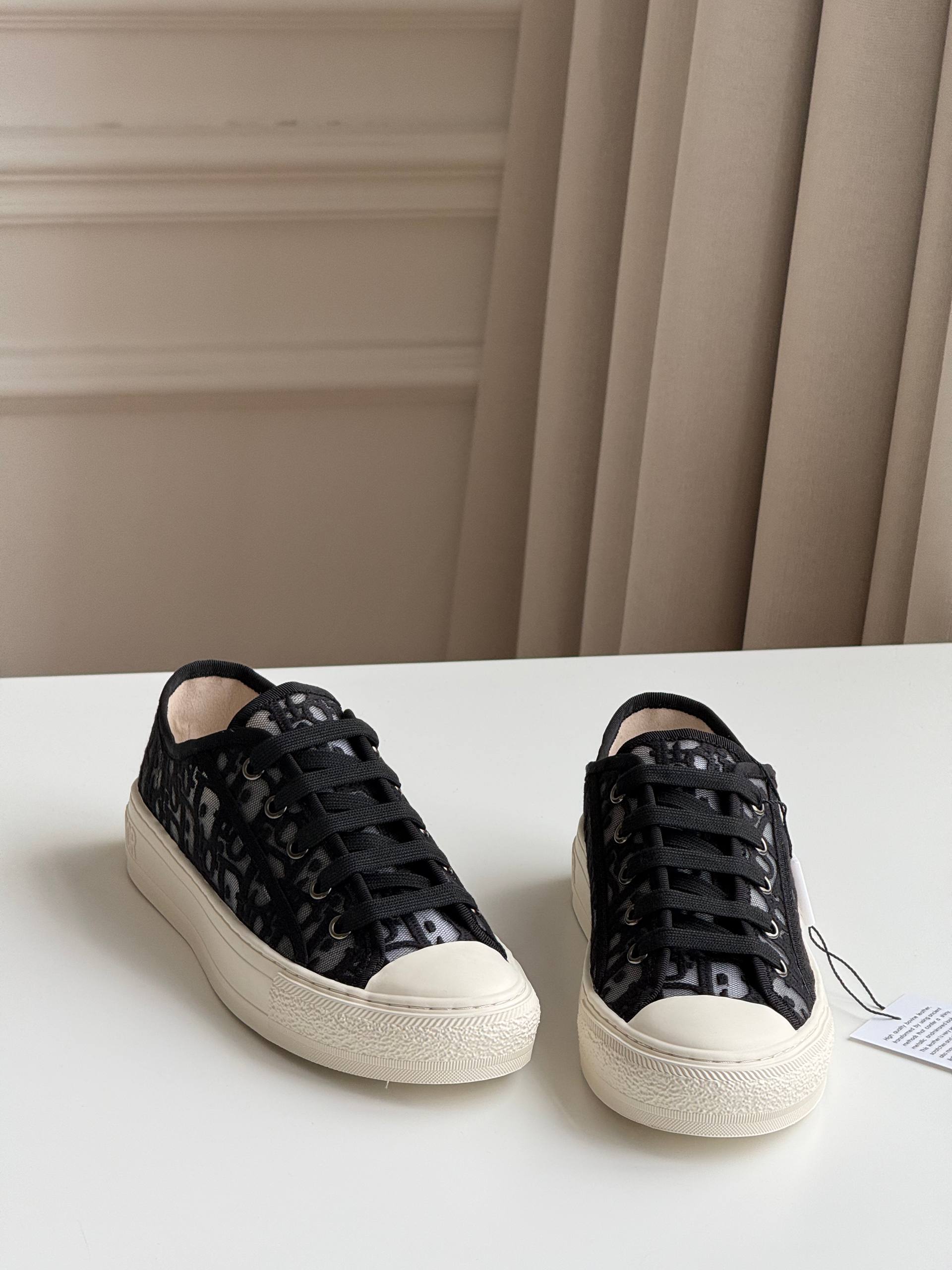 Dior Walk'n'Dior Mesh Embroidered Oblique Sneakers