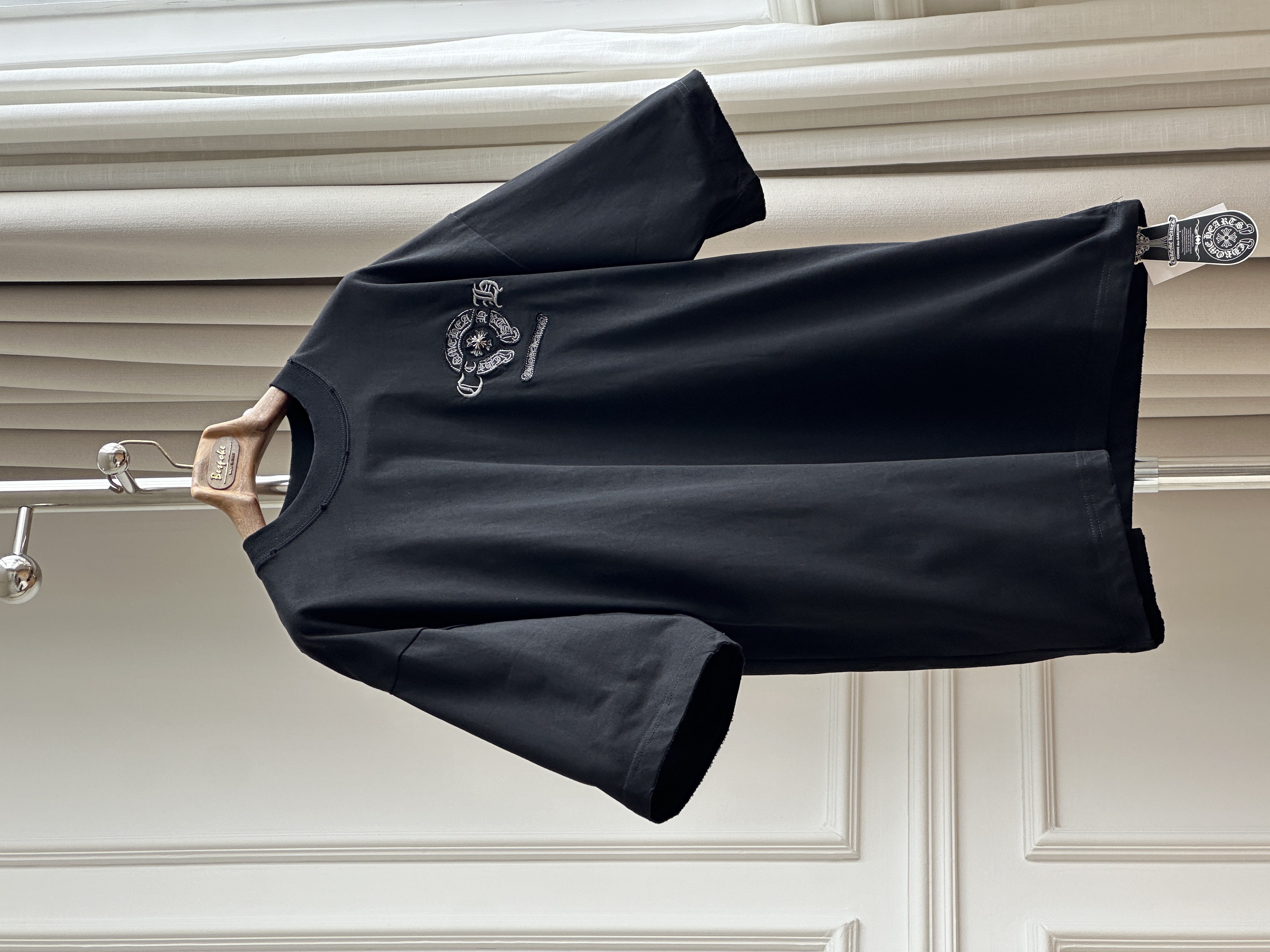 Chrome Hearts Horseshoe Logo Embroidered Oversized T-Shirt