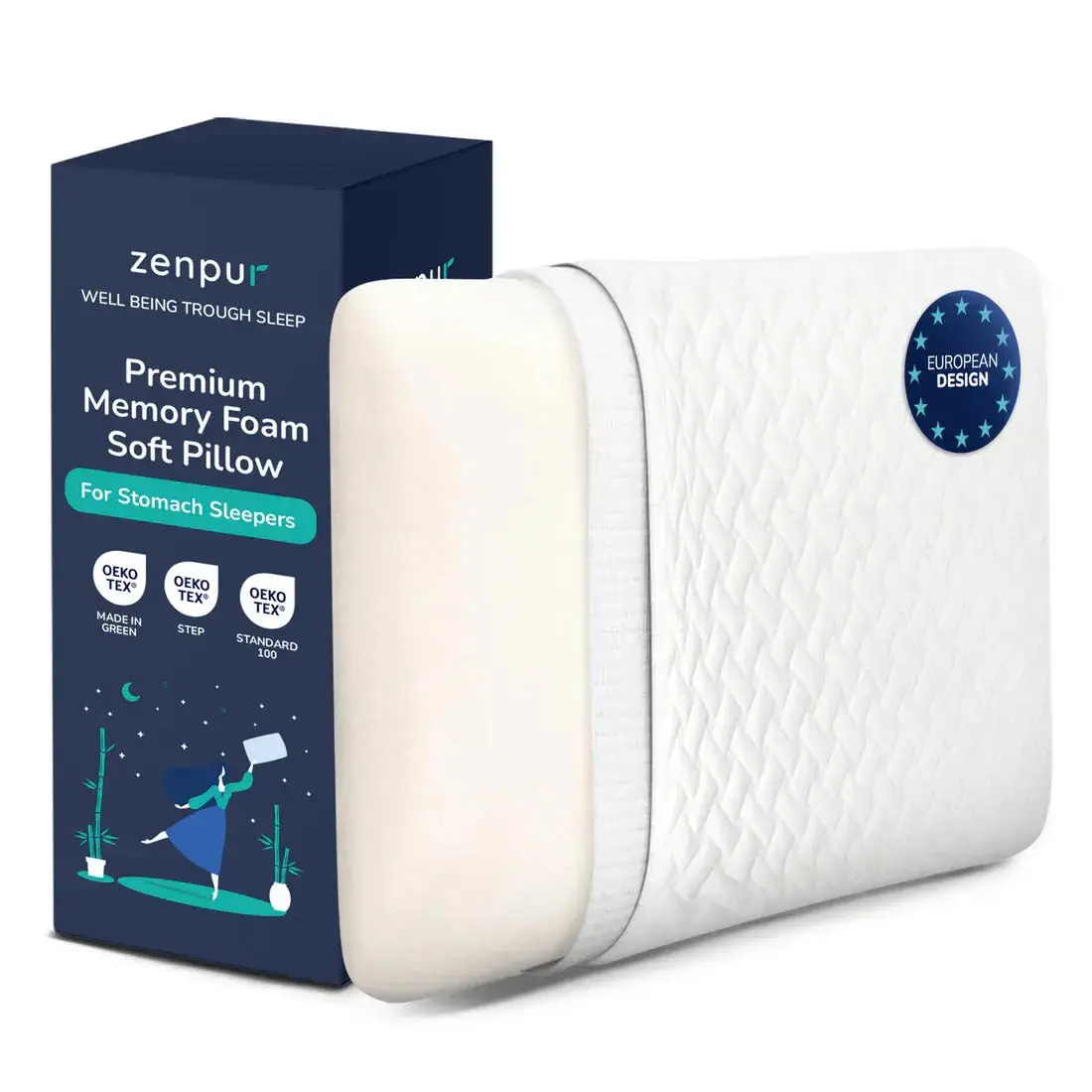 ZenPur - Oreiller Cervical Ergonomique 