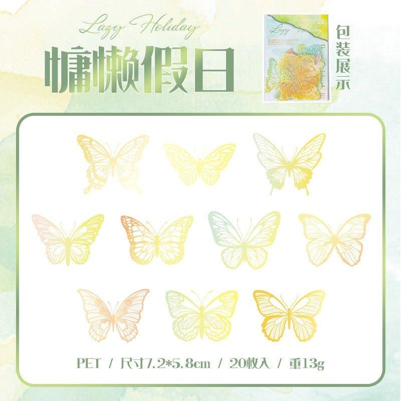 1105 PET Sticker Pack Butterfly Island 2 Bullet Series