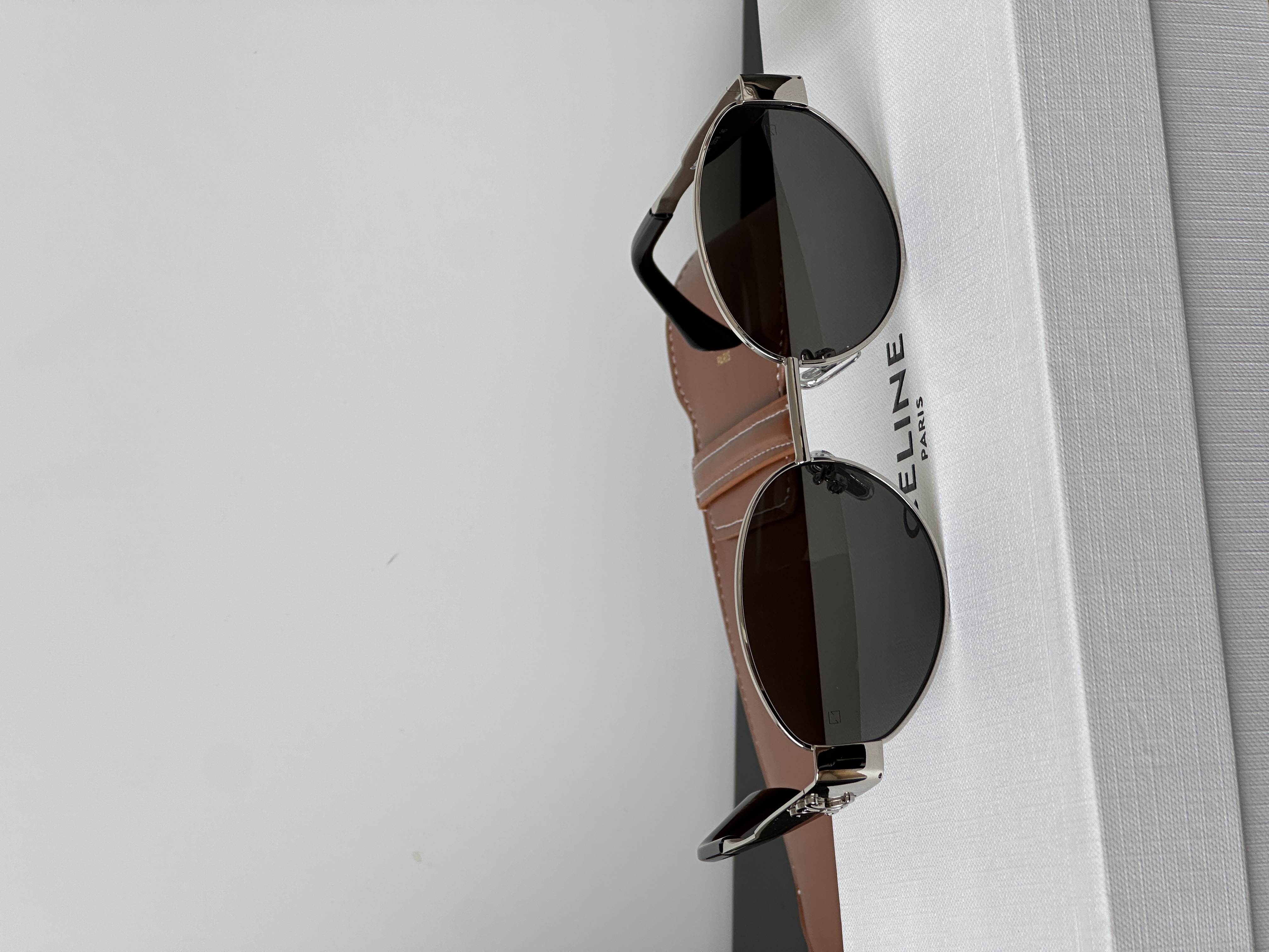 Celine  Triomphe Metal Oval Sunglasses
