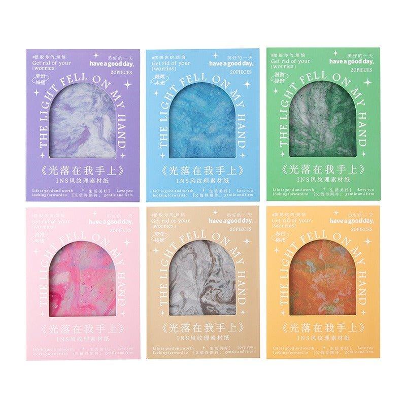 2148 Paper stock Light Falls on My Hands series