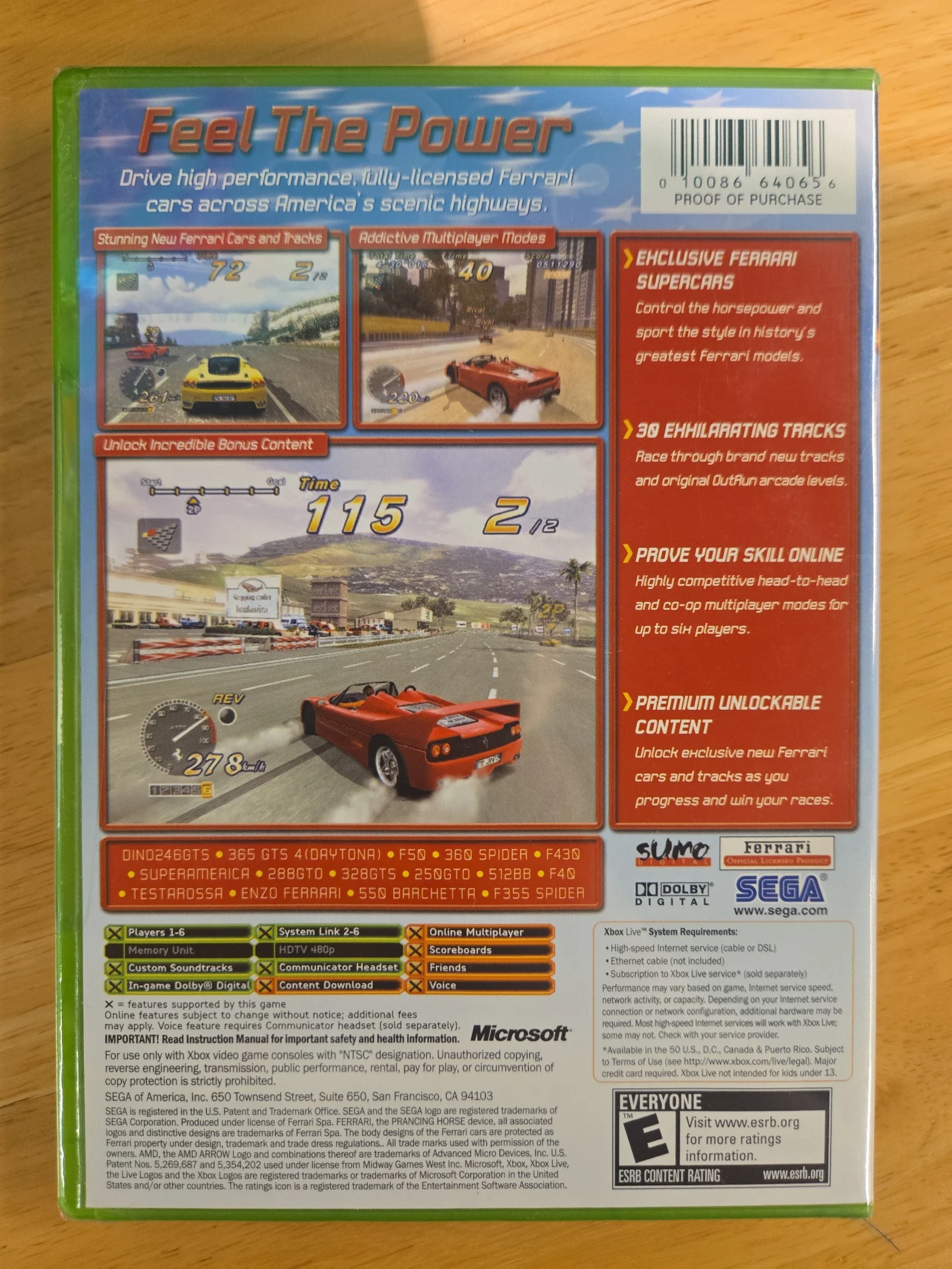 Outrun 2006 Coast 2 Coast for Original Xbox 8P3GK
